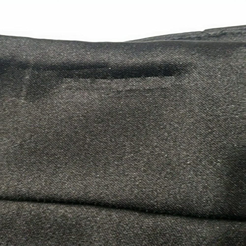 NWT black satin midi skirt lined with front slit & back zipper Y2K sz: 14 petite - Picture 10 of 10